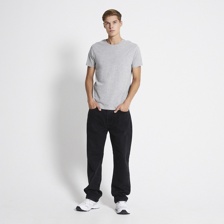 Premium basic tee "Casper" Grey Melange